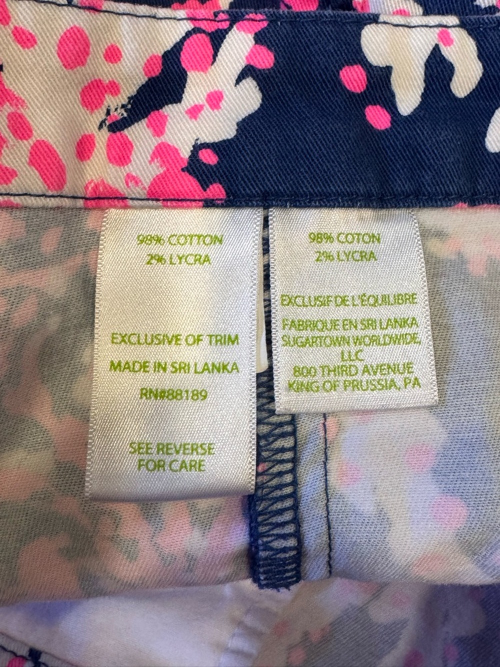 Lilly Pulitzer Hazelle Stretch Short in Nauti Navy Beyond The Sea Sz 10 - Picture 9 of 12